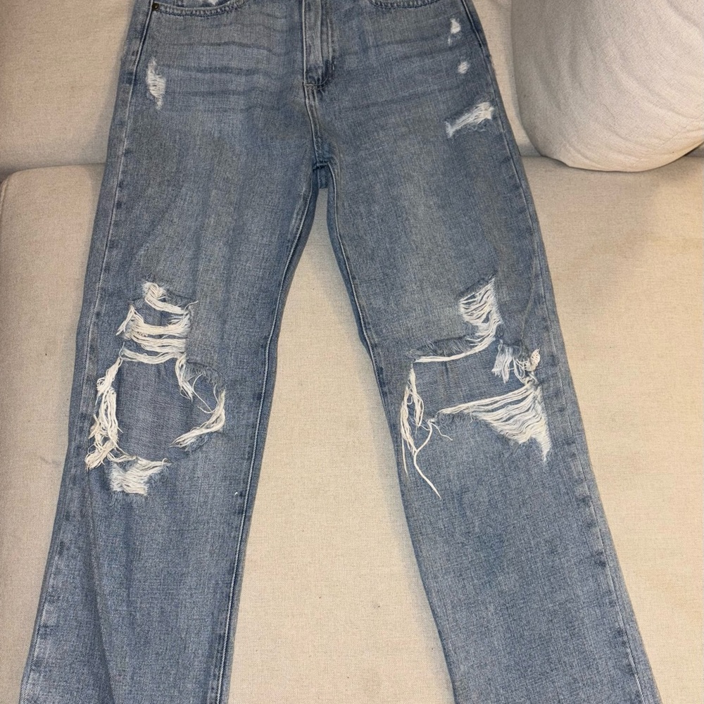 Distressed Blue Jeans for Women